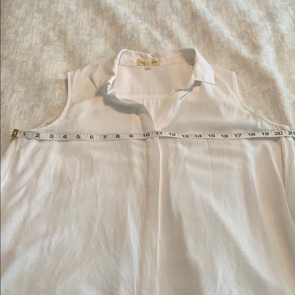Cloth & Stone hi-lo sleeveless collared shirt - Picture 8 of 9
